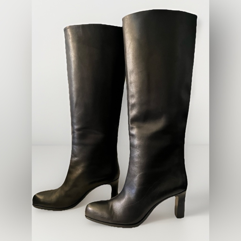 Massimo Dutti Women’s Leather Boots 1003/650 Black Size 37 EU / 6 US